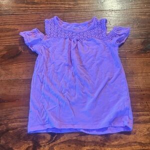 Purple Kids cold shoulder  Top